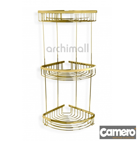 Camero 20x20 Oval Üçlü Süngerlik Gold
