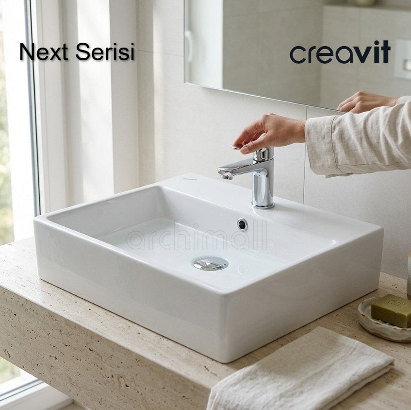 Creavit Next Tezgah Üstü Lavabo 60 cm