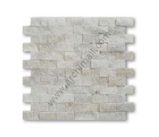 Delta Doğaltaş Beyaz Patlatma Mozaik  