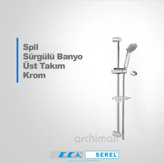 Eca Spil Sürgülü Banyo Duş Takımı 