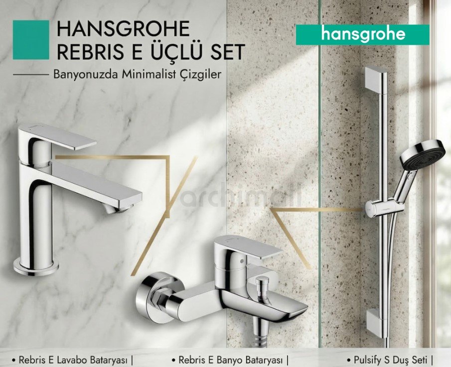 Hansgrohe Rebris E Üçlü Set
