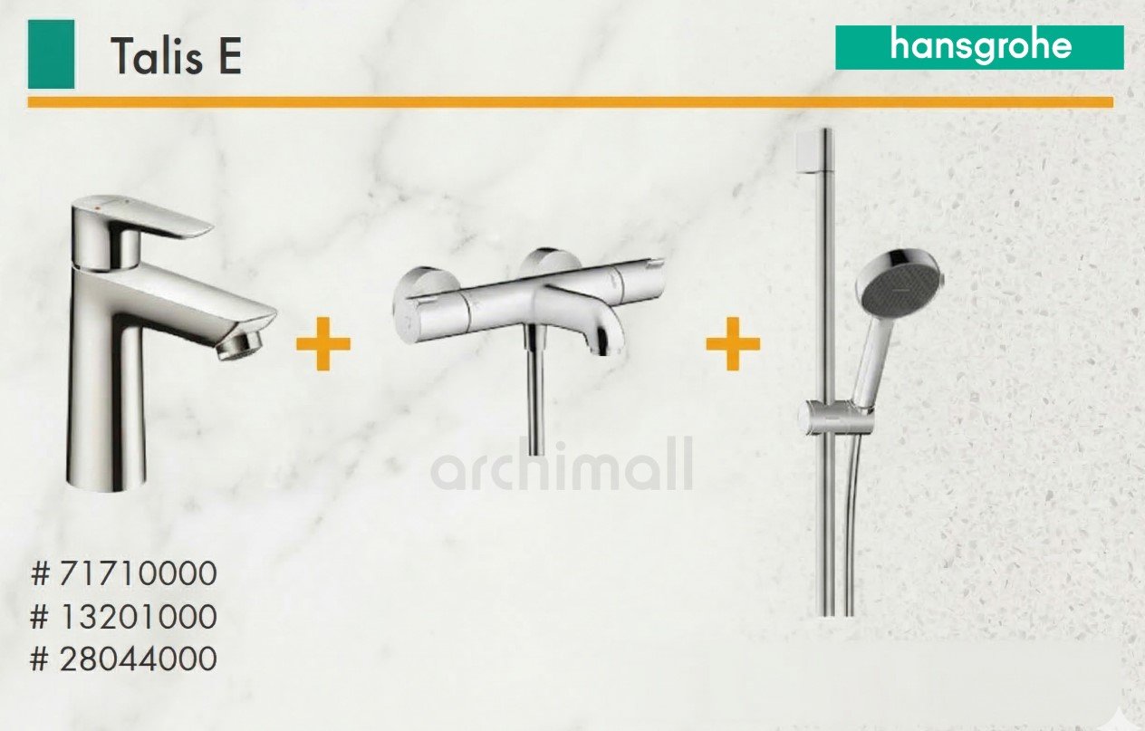 Hansgrohe Talis E Termostatik Banyolu Üçlü Set