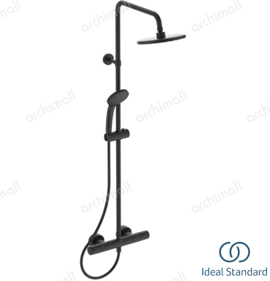 İdeal Standard Ceratherm T25 Termostatik Duş Sistemi Siyah
