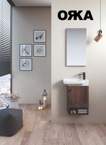 Orka Begonya 45 cm Asma Banyo Dolabı