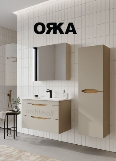 Orka Lena 85 cm Çekmeceli Asma Banyo Dolabı