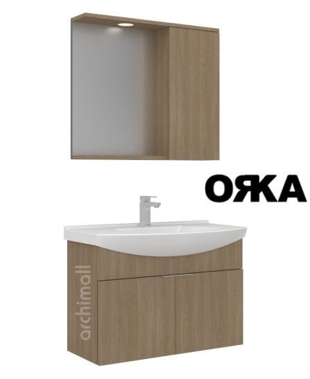Orka Purus 100 cm Asma Banyo Dolabı