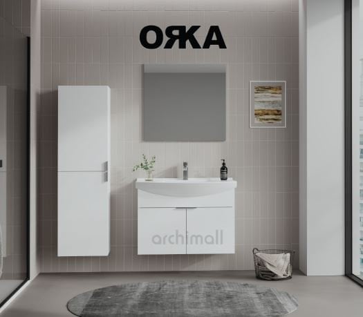 Orka Purus 80 cm Asma Banyo Dolabı