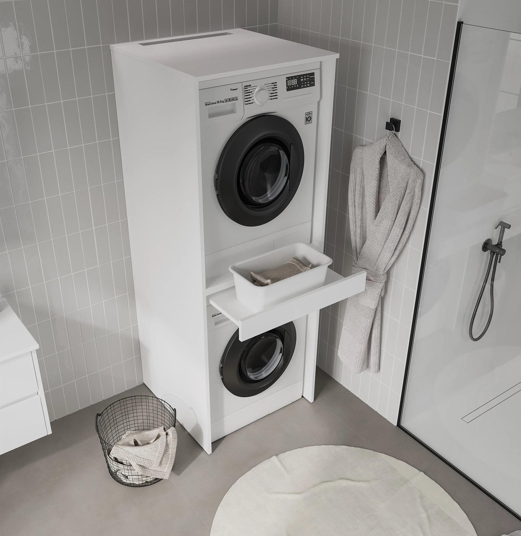 Orka Linfa Çamaşır Makinesi Dolabı