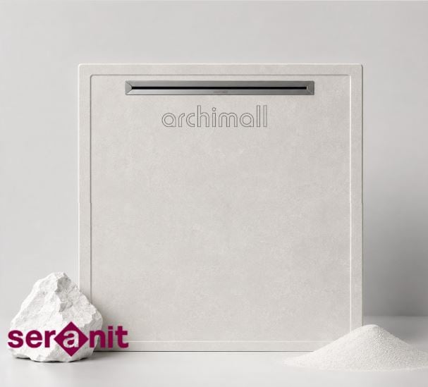 Aquanit 90x90 Slope Alba Beyaz Porselen Duş Karosu