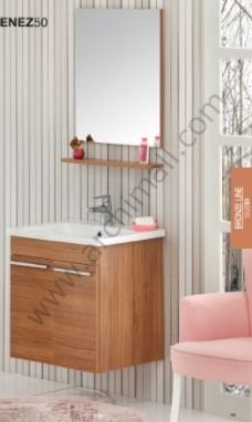 Orka Enez 50 cm Asma Banyo Dolabı