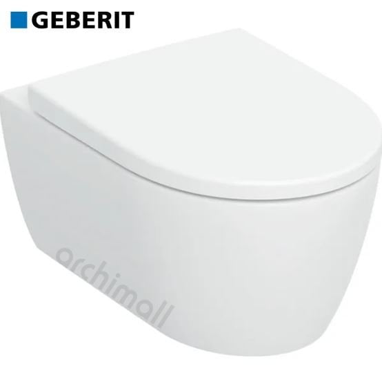 Geberit iCon TurboFlush Asma Klozet + iCon Duroplast Soft Kapak