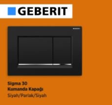 Geberit Sigma30 Kumanda Kapağı Siyah-Parlak-Siyah 115.883.KM.1