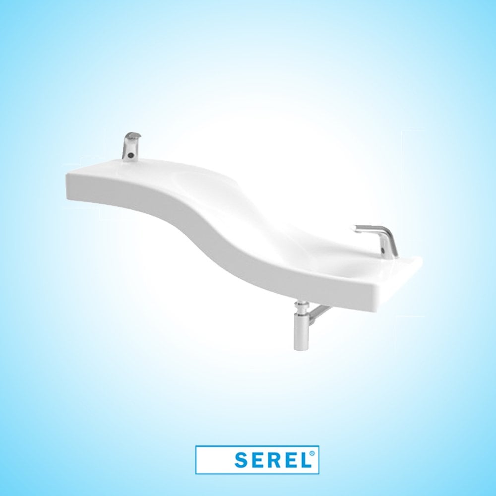 Wave Çok Fonksiyonlu Lavabo 110 cm - Abdest Lavabosu+Seramik Tapa