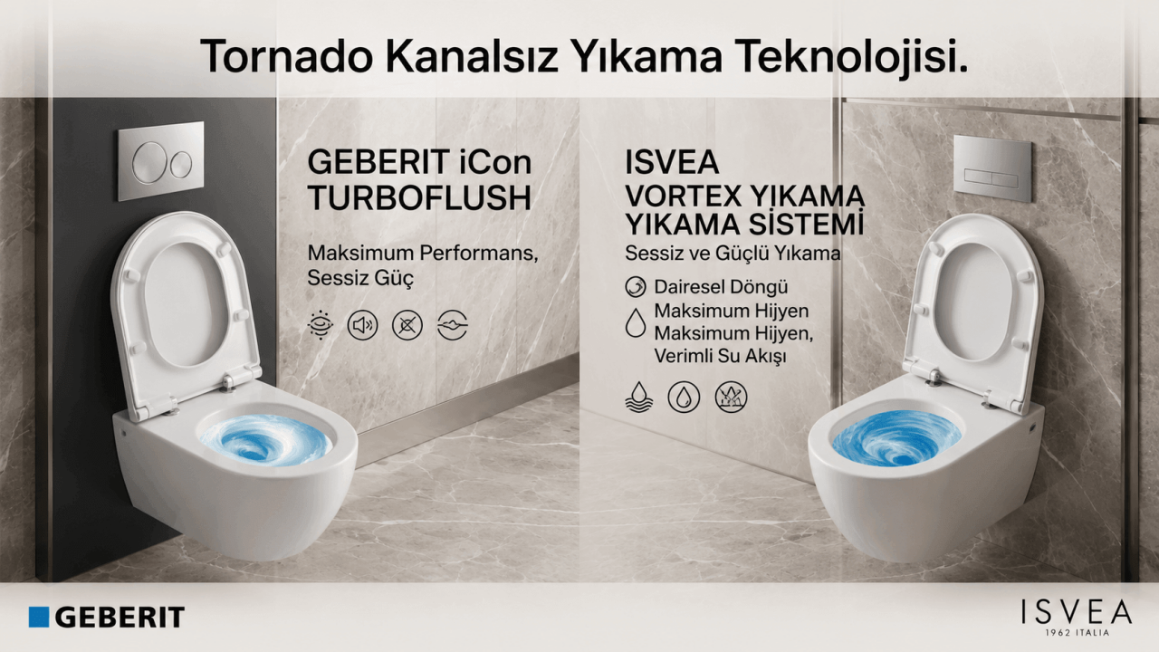 Sessiz Güç Banyonuzda: Tornado (Vortex | TurboFlush) Yeni Nesil Kanalsız Yıkama Teknolojisi Nedir?