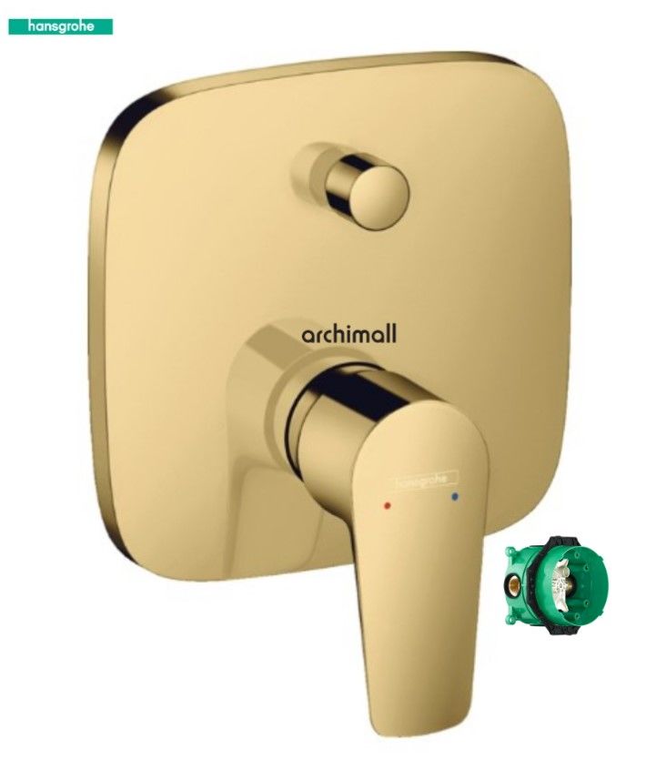 Hansgrohe Talis E Optik Altın Ankastre Banyo Bataryası Set