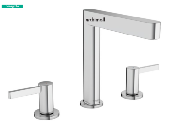 Hansgrohe Finoris 3 Delikli Lavabo Bataryası Krom 76034000