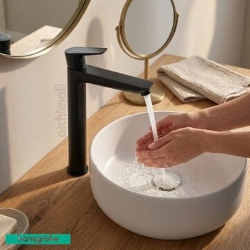 Hansgrohe Talis E 240 Satin Siyah Çanak Lavabo Bataryası