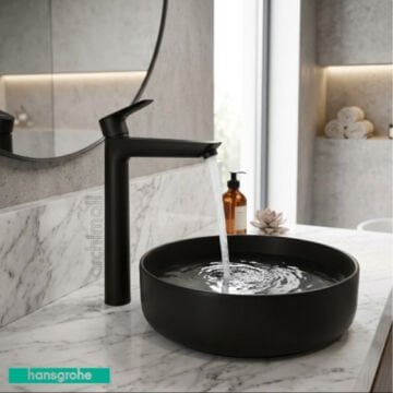 Hansgrohe Talis E 240 Satin Siyah Çanak Lavabo Bataryası
