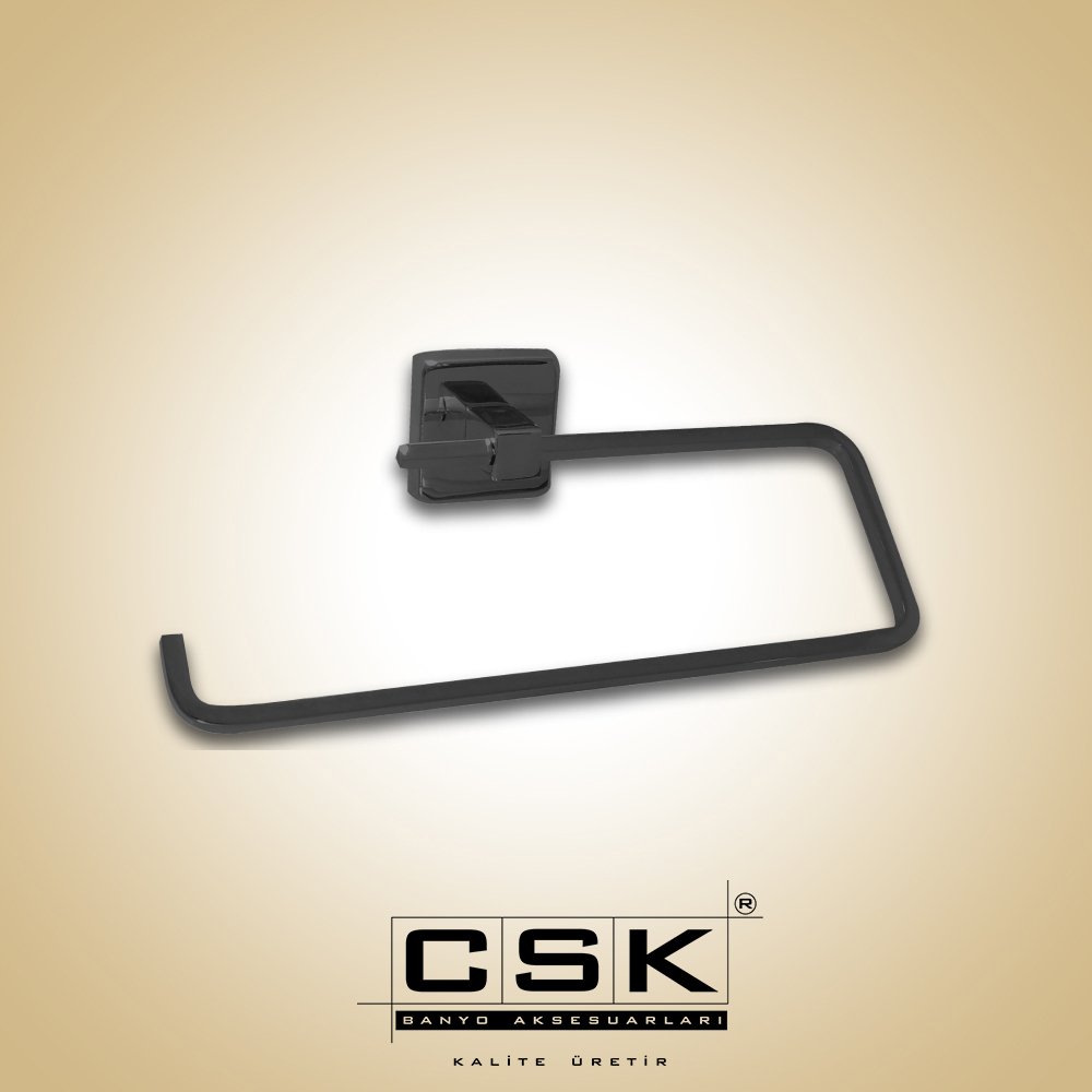 Csk Banyo Aksu Açık Kağıt Havluluk Mat Siyah AKS12414