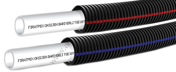Fırat 16x2 Spiral Kılıflı Oksijen Bariyersiz Boru (Mavi) 100 mt.7496000116M