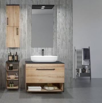 Orka Knidos 90 cm Asma Banyo Dolabı