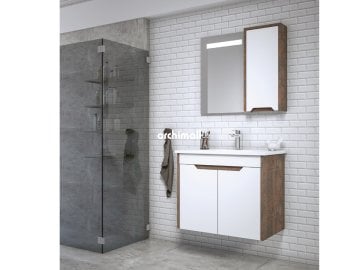 Orka Lago 75 cm Asma Banyo Dolabı