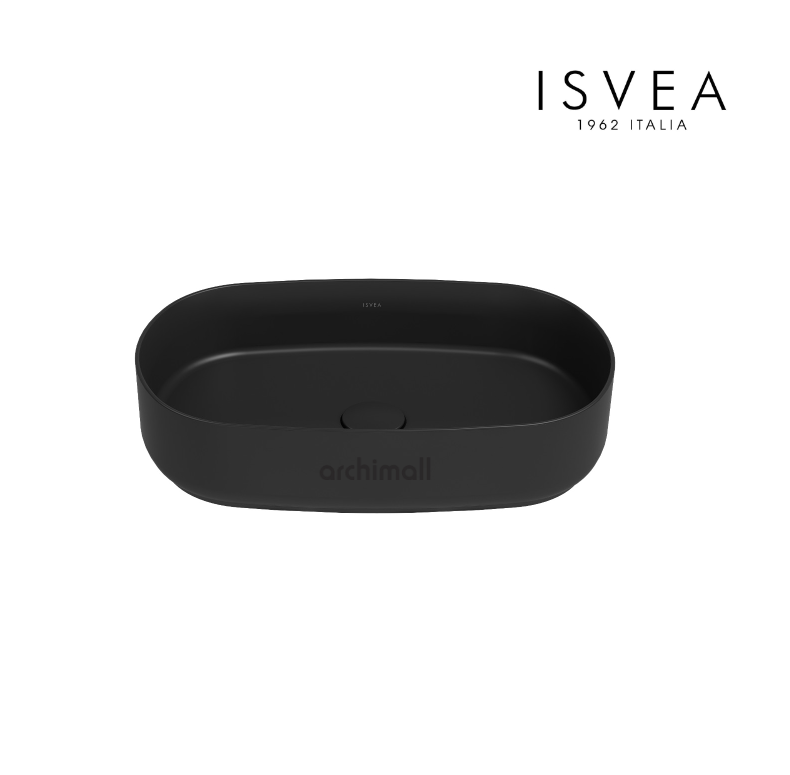 İsvea İnfinity 55 cm Tezgah Üstü Lavabo Siyah