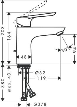 Hansgrohe Logis E 100 Lavabo Bataryası