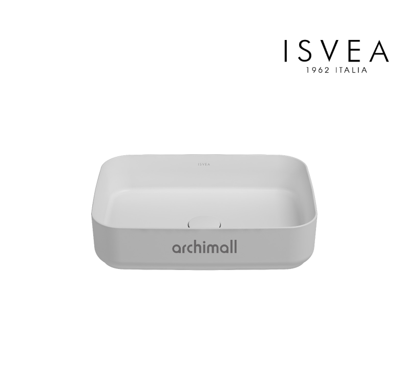 İsvea İnfinity 50 cm Tezgah Üstü Lavabo Beyaz