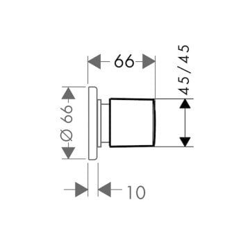Hansgrohe Metris E Ankastre Stop Valf + İç Set 31677000-15974180