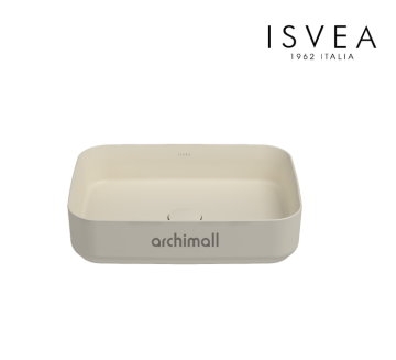 İsvea İnfinity 50 cm Tezgah Üstü Lavabo Fildişi
