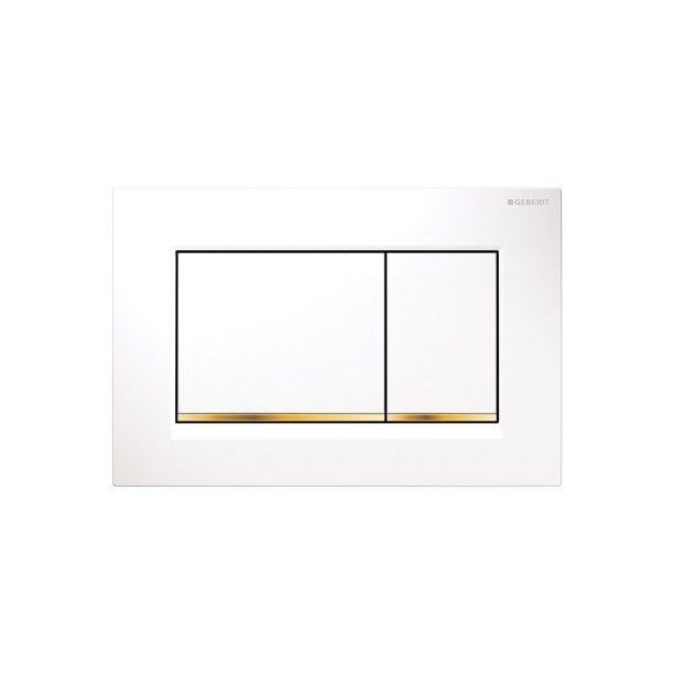 Geberit Sigma 30 Kumanda Kapağı Beyaz-Altın-Beyaz