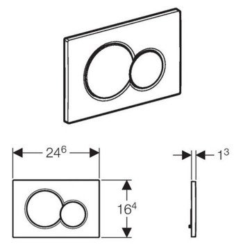 Geberit Sigma 01 Kumanda Kapağı Parlak Krom