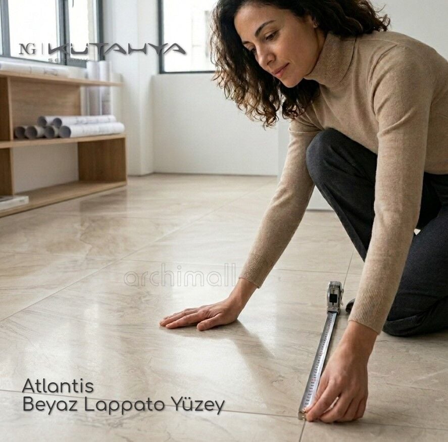 Kütahya 60x120 Atlantis Beyaz Lappato