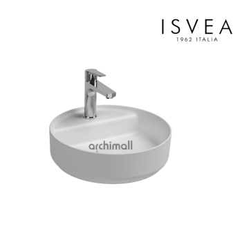 İsvea İnfinity 42 cm Tezgah Üstü Lavabo Mat Beyaz