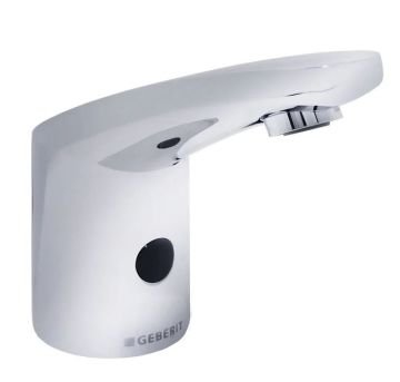 Geberit Type 185 Fotoselli Lavabo bataryası Çift Su Girişli PİLLİ