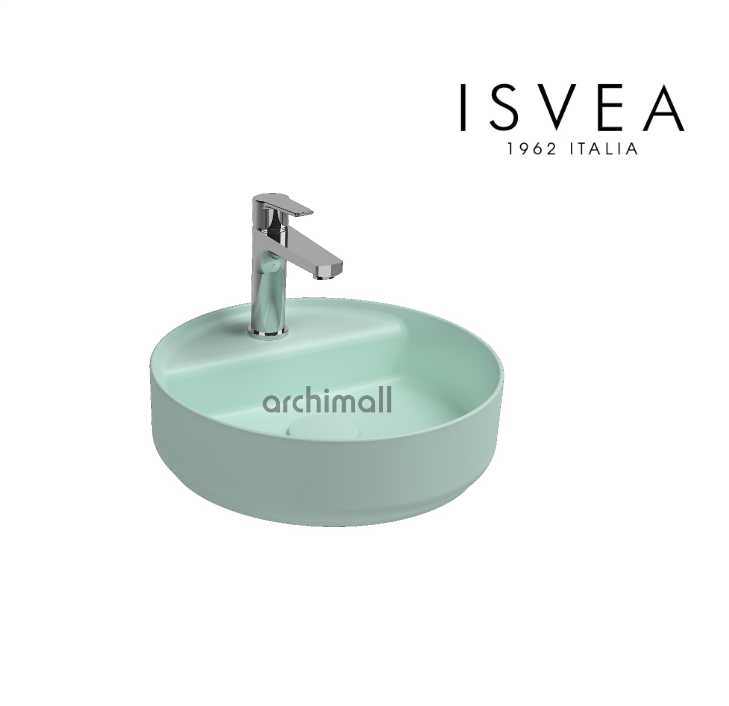 İsvea İnfinity 42 cm Tezgah Üstü Lavabo Mint