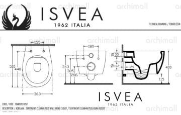 İsvea İnfinity Asma Klozet Seti Fildişi