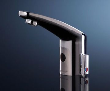 Geberit Type 185 Fotoselli Lavabo bataryası Çift Su Girişli PİLLİ