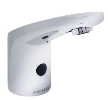 Geberit Type 185 Fotoselli Lavabo bataryası Çift Su Girişli ELEKTRİKLİ