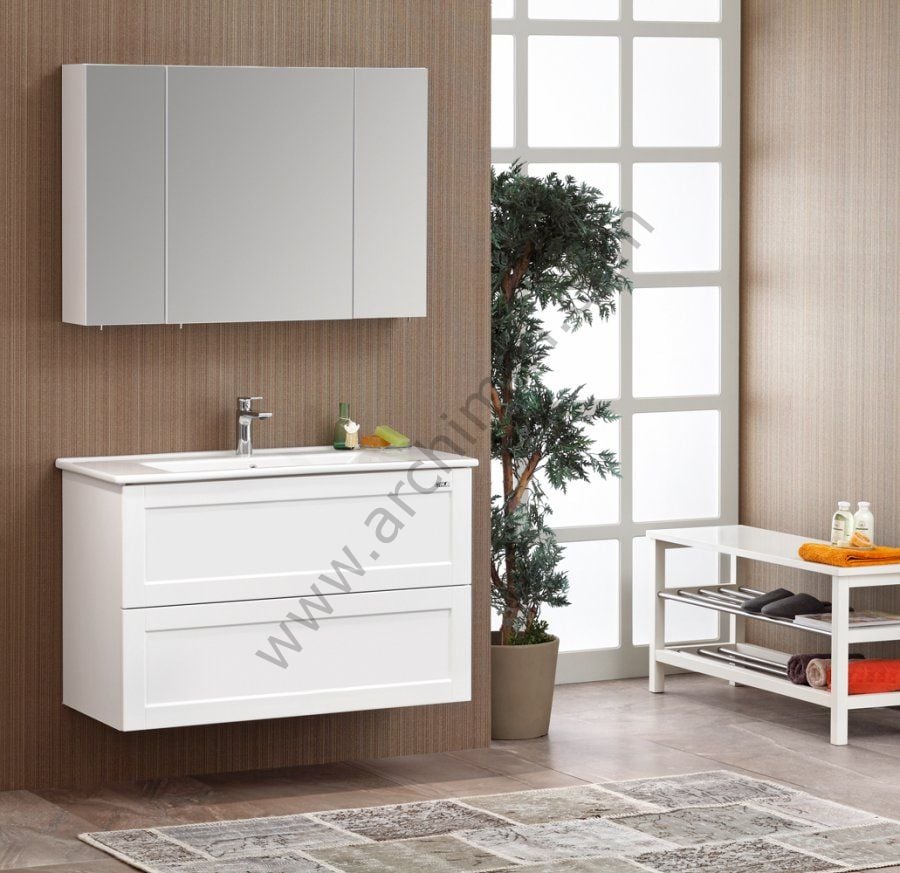 Orka Su 80 cm Asma Banyo Dolabı