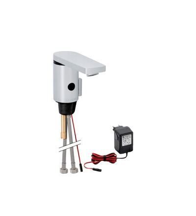 Geberit Type 186 Fotoselli Lavabo bataryası Çift Su Girişli ELEKTRİKLİ