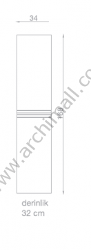 Orka Terme Boy Dolabı