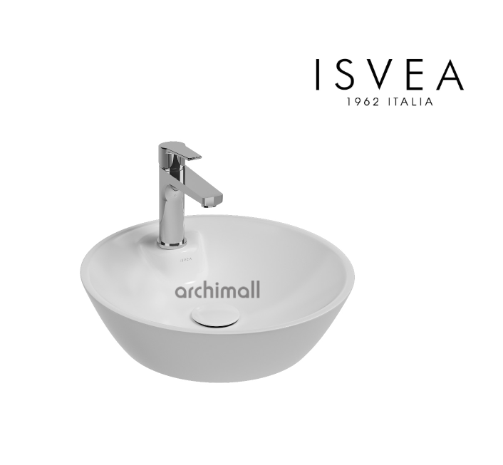 İsvea SistemaY Batarya Delikli Tezgah Üstü 45 cm Beyaz