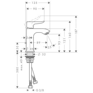 Hansgrohe Metris 110 Lavabo Bataryası
