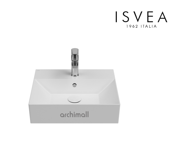 İsvea Sistemaz Tezgah Üstü Lavabo 50 cm Beyaz