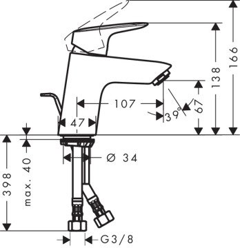 Hansgrohe Logis 70 Lavabo Bataryası