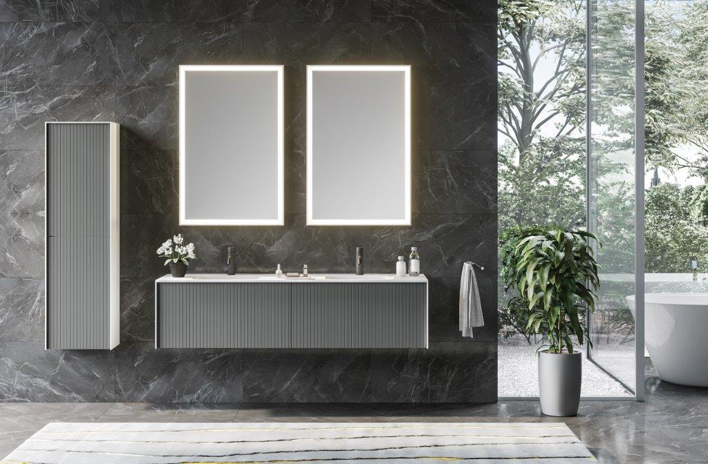 Orka Cube 80 cm Asma Banyo Dolabı