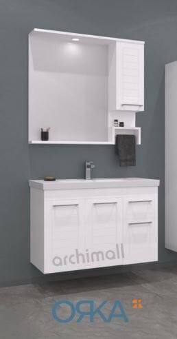 Orka Perge 100 cm Asma Banyo Dolabı