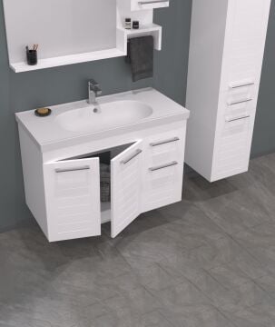 Orka Perge 85 cm Asma Banyo Dolabı